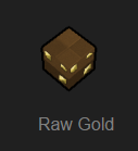 raw gold block