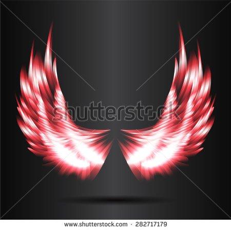 stock-vector-red-glowing-stylized-angel-wings-on-a-black-background-vector-282717179