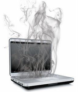 smoked laptop