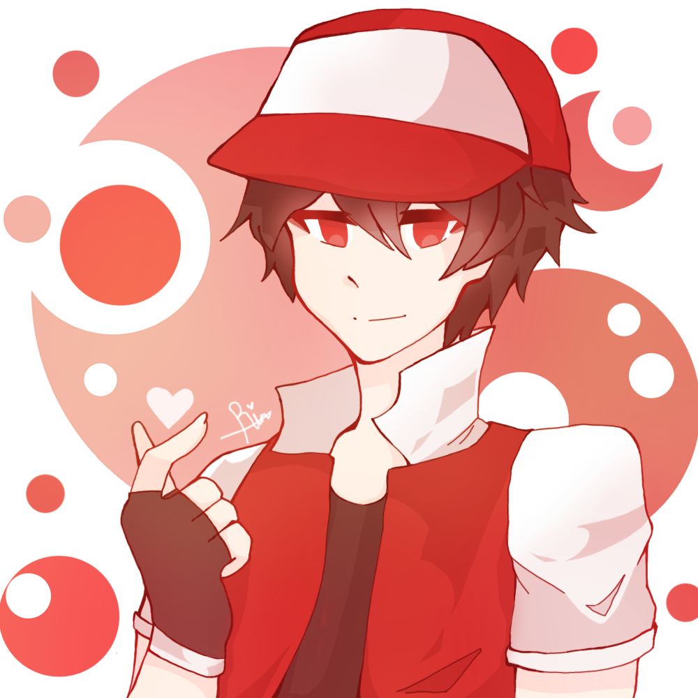 I finished the sketch of the lovely pokemon trainer red!, good thing class ...